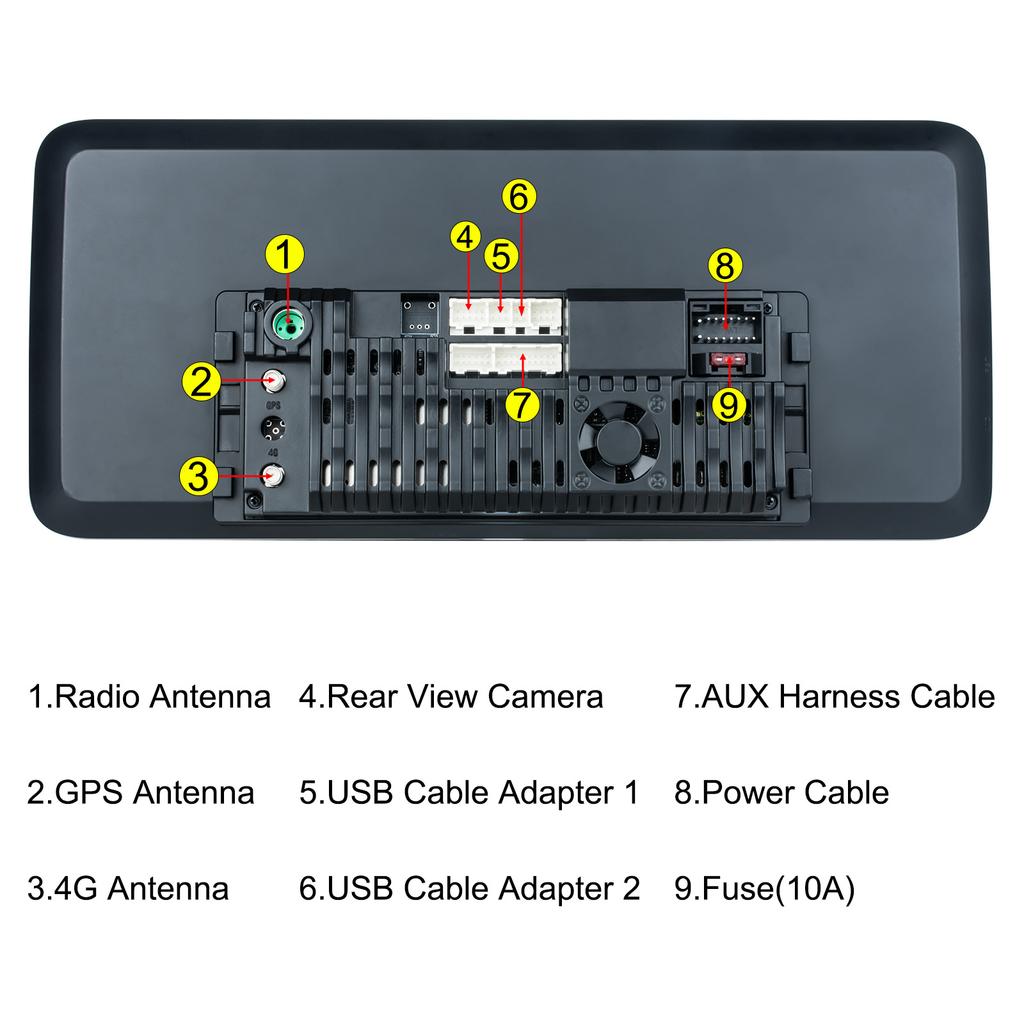 12,3-дюймовый сенсорный экран беспроводной Carplay для Ford Fiesta 2009-2014 GPS-навигация Bluetooth 4G