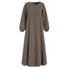 Hijab Maxi Dress Abaya Women Long Sleeve Solid Ramadan Elegnat Dresses Party Robe Isamic Abaya Turkey Hijab Kafta Clothing