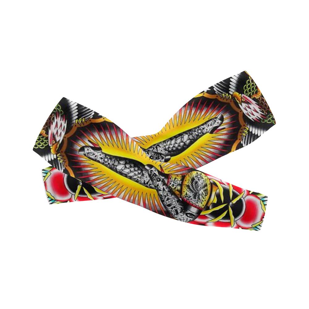 1 пара перчаток с защитой от ультрафиолета, нарукавники с татуировкой, летний нарукавник для футбола, вождения, баскетбола