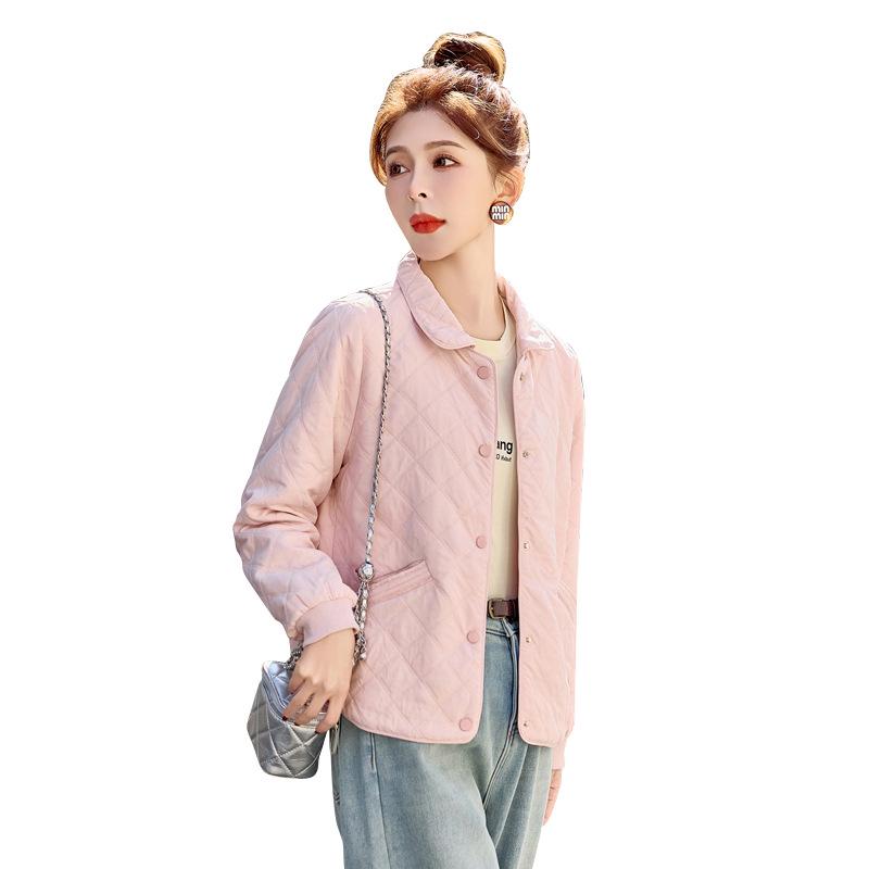 Spring 2025 Women's Lightweight Short Jacket - Stylish, Age-Reducing Solid Color for Middle-Aged Mothers