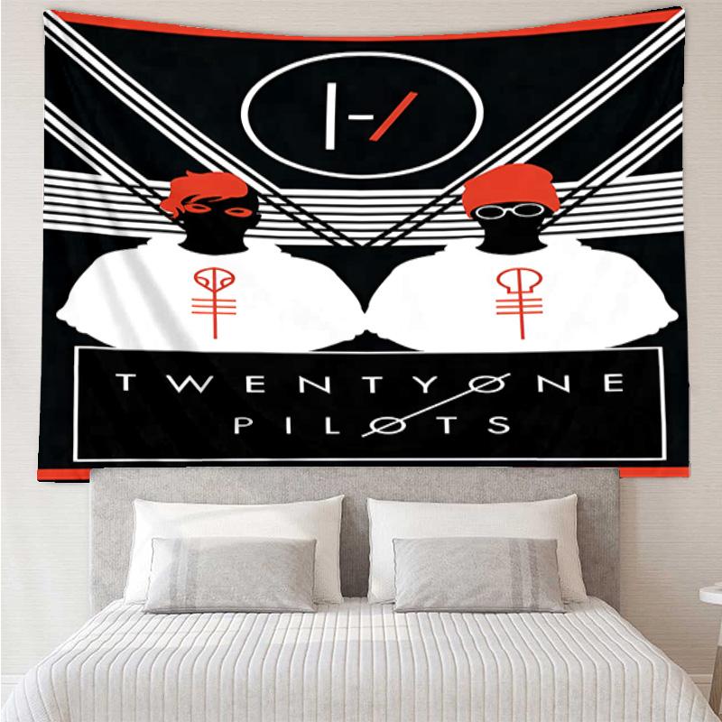 Twenty One Pilots Music Evolution Quick-Dry Tapestry Hanging for Bedroom,Livingroom, Playroom,Decor Art Room Wall Tapestry Holiday and Birthday Gifts