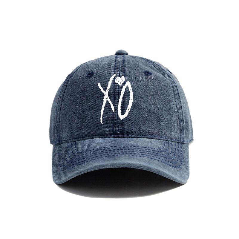 XO The Weeknd Baseball Cap Distressed Hats Cap Unisex Retro Outdoor Summer Adjustable Dad Hat MZ-390