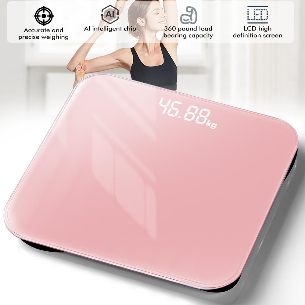 Digital Bathroom Scale LED Smart Body Fat Scale Accurate Measurement Weight Included 3*AAA Batteries Analyzer Testing Scale