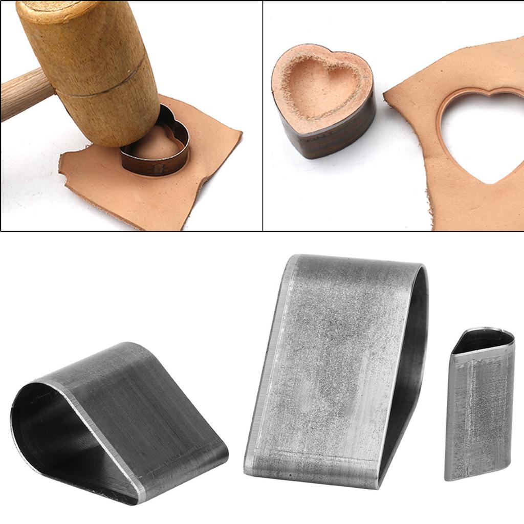3 шт. DIY набор резаков для кожи, ножей, пресс-форм, штампов, шаблонов, инструментов для пробивки отверстий (Капля воды)