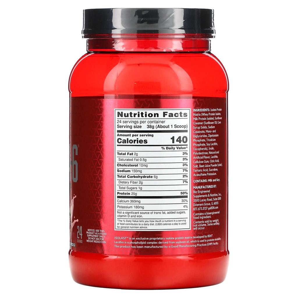Syntha-6 Isolate, Смесь для приготовления протеинового напитка, Клубничный молочный коктейль, 912 г (2,01 фунта)