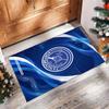 Коврик для пола Portsmouth FC с футбольным узором, мягкий, нескользящий, для помещений, спортивный декоративный коврик для спальни