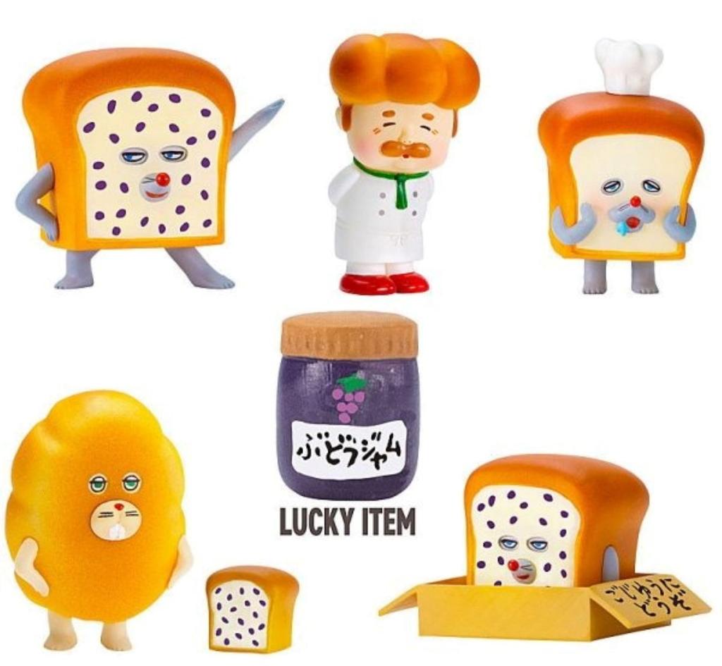 Bread Thief Collection Vol. 2 (including Lucky Items) X Complete Set of 6 Gachapon Capsule Toys