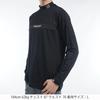 Golf Brushed FJ Embossed Print Long Sleeve Mock Neck Shirt Black [Footjoy] Men's