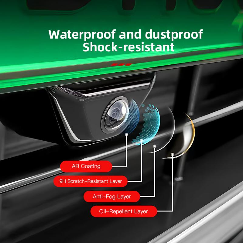 PAJL2 2Pcs Car Camera Protective Cover Reverse Image Lens Stickers For Tesla SpaceX Model 3 Y S X Y-Eur Highland Roadster Bonina Coil