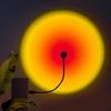 USB Night Light Adjustable Romantic LED Sunset Lamp Bedside Night Light Projector Photography Wall Atmosphere Light for Bedroom Home Room Decor