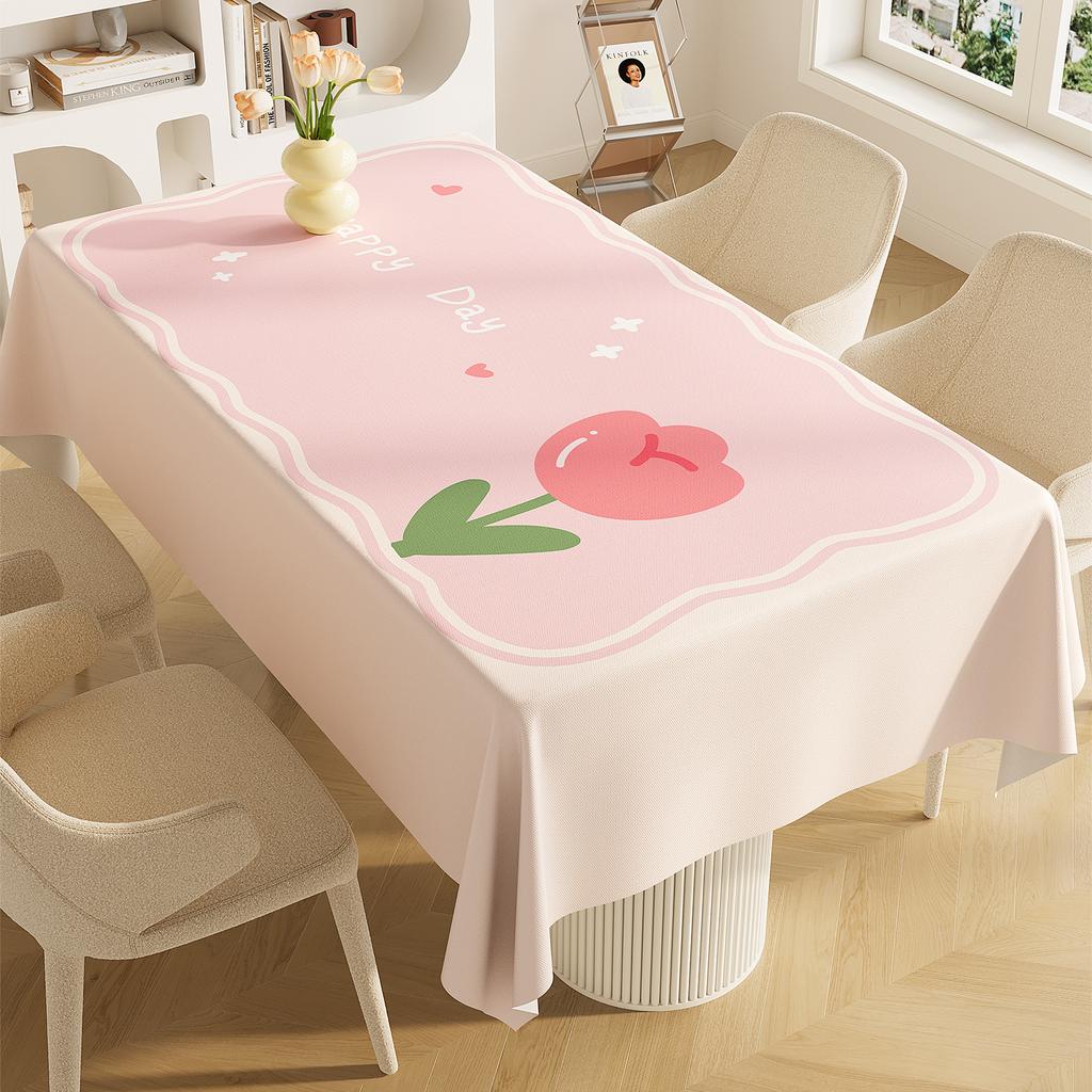 Прямоугольная скатерть для обеденного стола водонепроницаемая и маслоотталкивающая, не требующая стирки и создающая атмосферу защиты от ожогов, на ощупь как скатерть, чехол для журнального столика