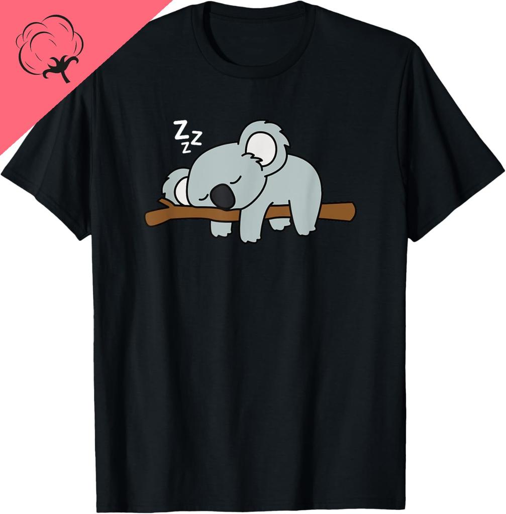 Adorable Australian Animal Tired Sleeping Cute Koala Bear T-Shirt Unisex Summer Streetwear Tops Y2k Camisas Streetwear