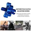 Болт регулировки сцепления мотоцикла, анодированный алюминий с ЧПУ, рычаг тормоза, кабель сцепления, провод с фиксированным винтом, мотоцикл, квадроцикл, UTV, модификация спортивного велосипеда