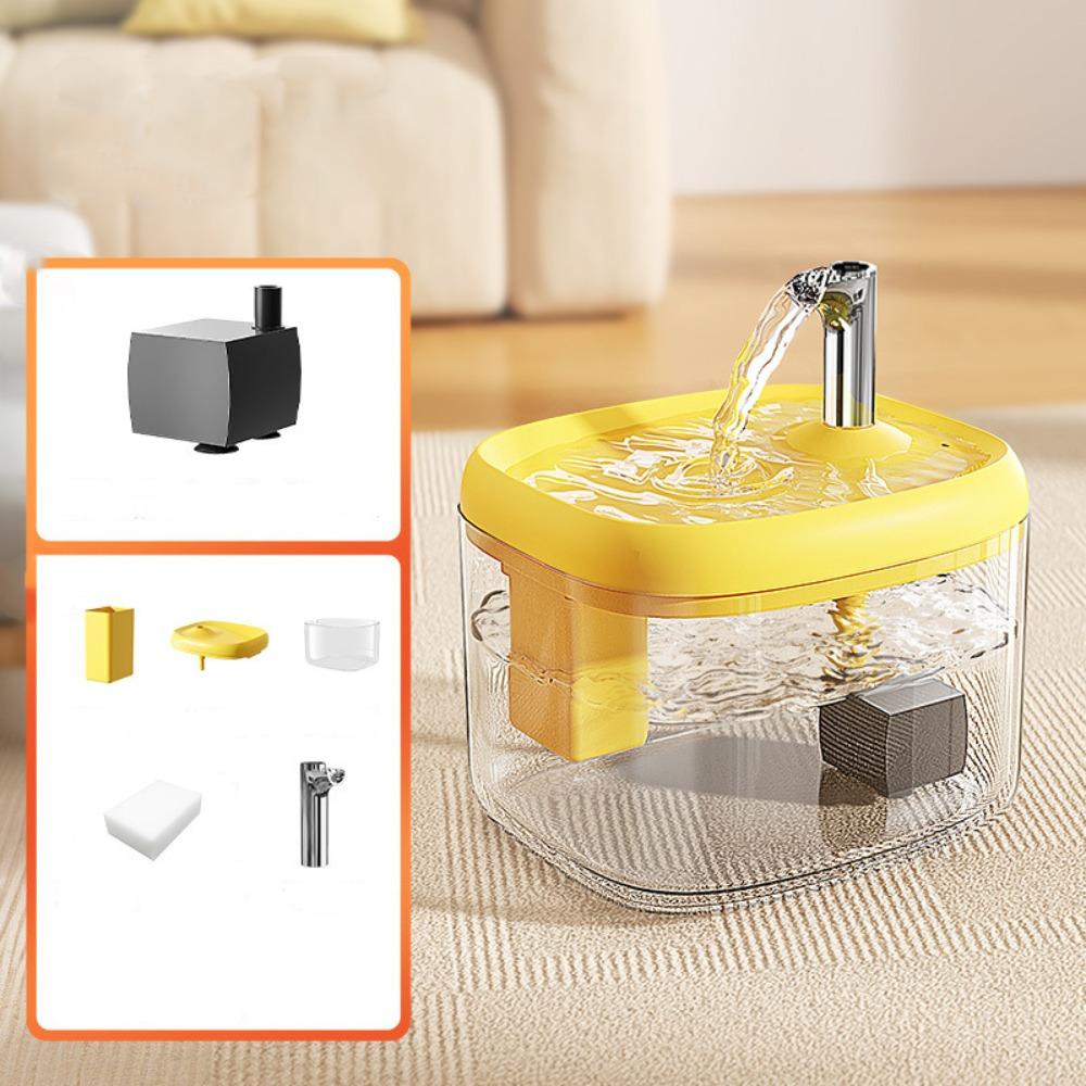 1.5L Automatic Water Dispenser Large Capacity Pet Water Feeder Dog Drinking Fountain Household