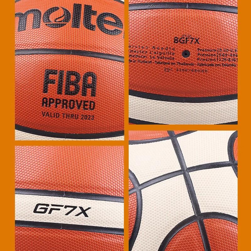 Molten GF7X FIBA Official Indoor PU Basketball, Size 7