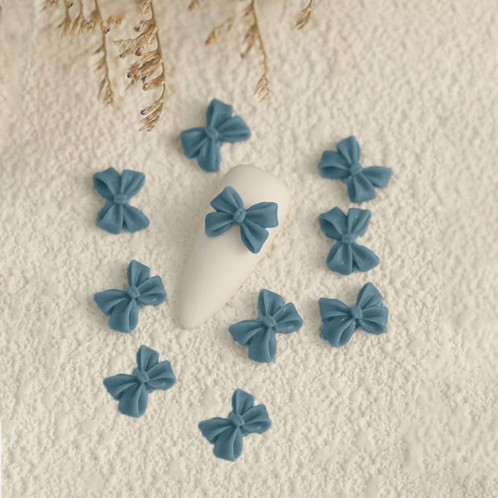 10PCS Bow Accessories Supplies 3D Rhinestone New Manicure Design  Hairclip