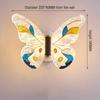 Kinkiet 8W Kids Room LED Kinkiet Butterfly Kinkiet Background (Tricolor Light)