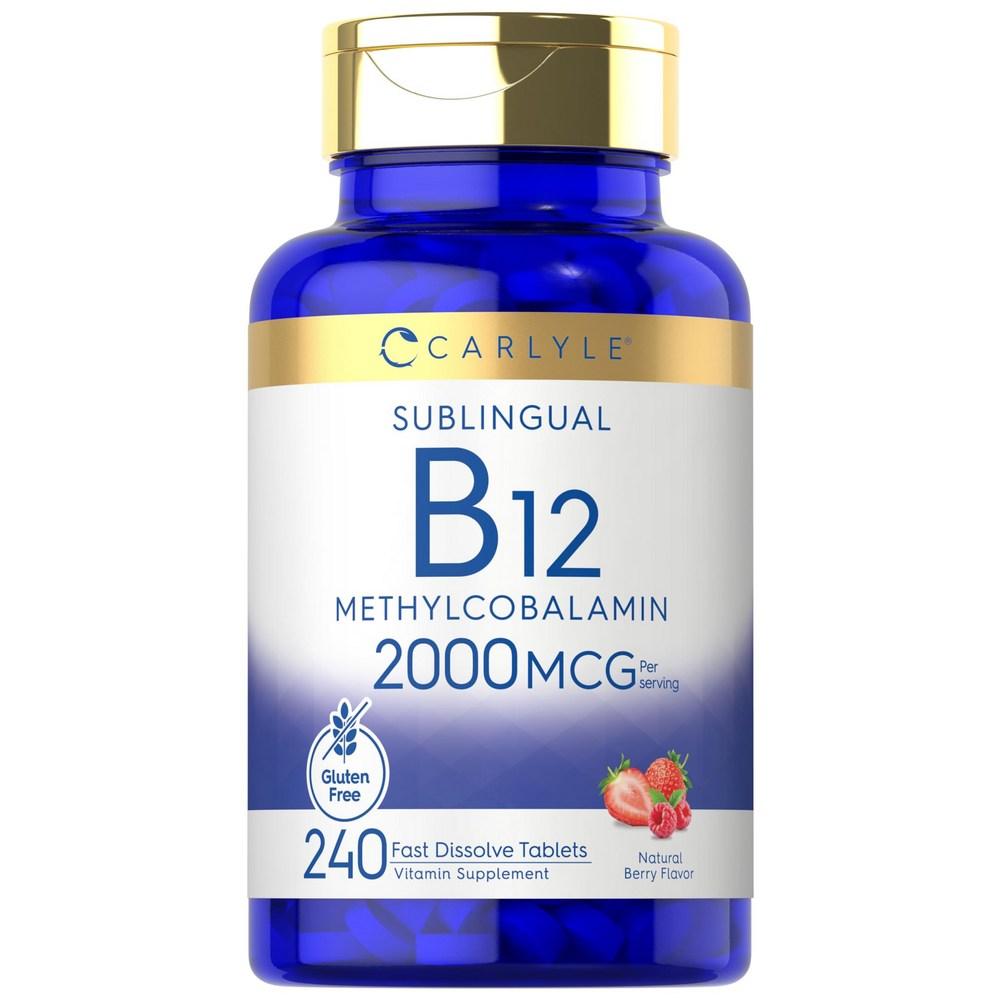Vitamin B12 2000mcg High Dose 240 Tablets 4 pcs Monthly Methylcobalamin Made in the USA Vitamin B-12 2000mcg 1 pcs