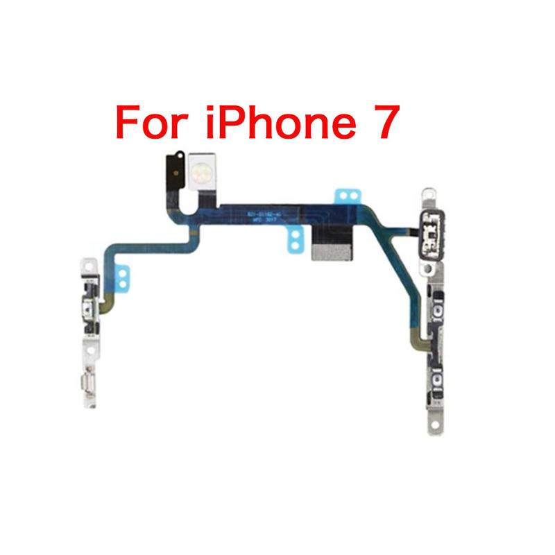 Volume Button Silent Switch Flex Cable For iPhone 6 6P 6s 7 7P 8 Plus X XR XS Xs Max Replacement With Brackets Preinstalled