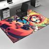 1 шт. Офисный коврик Super Mario Нескользящий ковер с дизайном из аниме и мультфильмов, Идеально подходит для домашнего декора, Гостиной, Спальни, Игровой комнаты, Идеальный