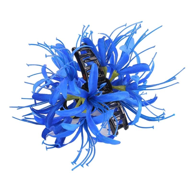 Элегантная Мода Большая Заколка для Волос с Цветком Биан, Головные Уборы для Женщин, Девушек, Нежная Боковая Заколка, Обручи для Волос, Аксессуары для Волос