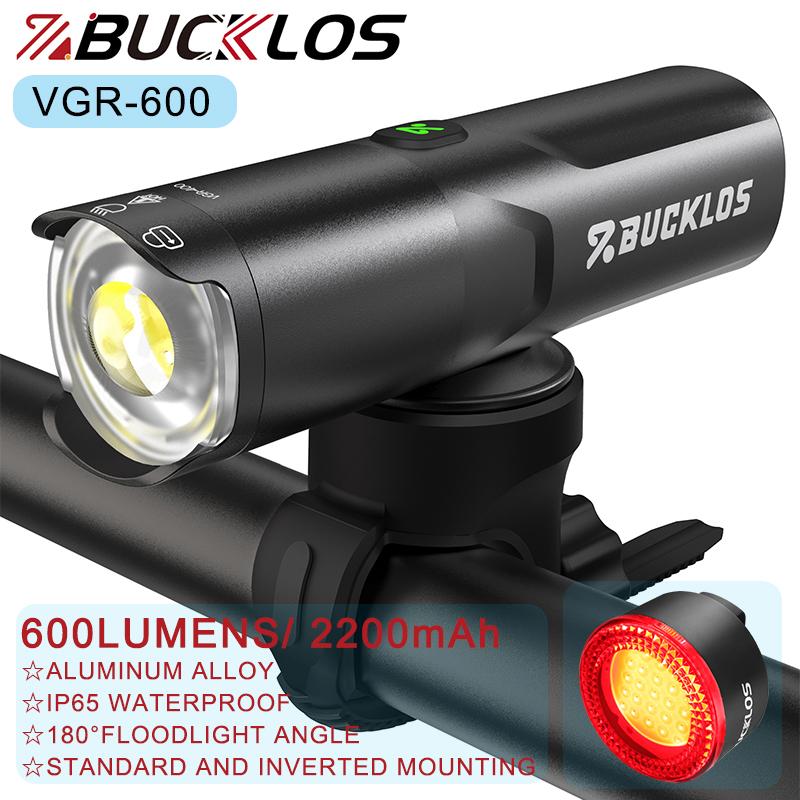 BUCKLOS Bike Lights 1500 Lumen Bicycle Front Light 4500 MAh Bicycle Headlight IP65 Waterproof Cycling Lamp 400/600/800/1200lumen 7