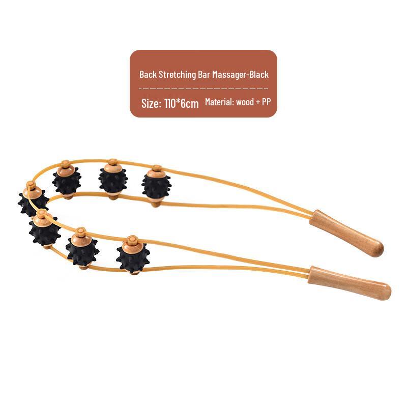 Ручной роликовый массажер для спины и плеч