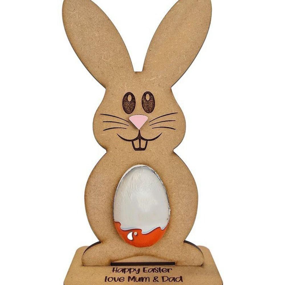 Creative Wooden Egg Stand Simulated Bunny Egg Rack Gift Chocolate Egg Rack Decoration Supplies