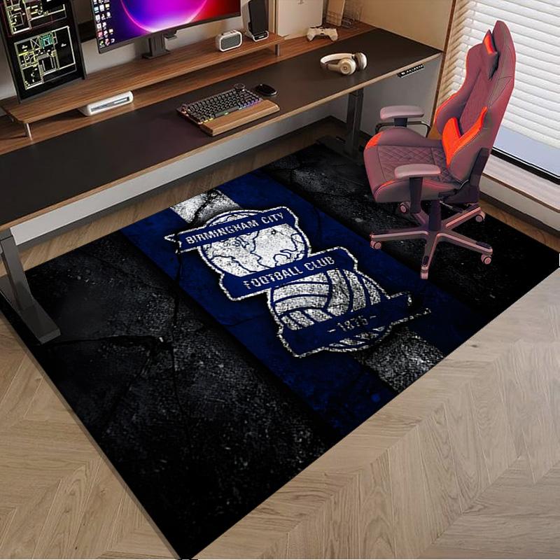 Birming-ham Football Club Printed Area Rug for Office, Chair Rug, Decorative Carpet Floor Mat, Large Size Fan gifts Christmas gifts