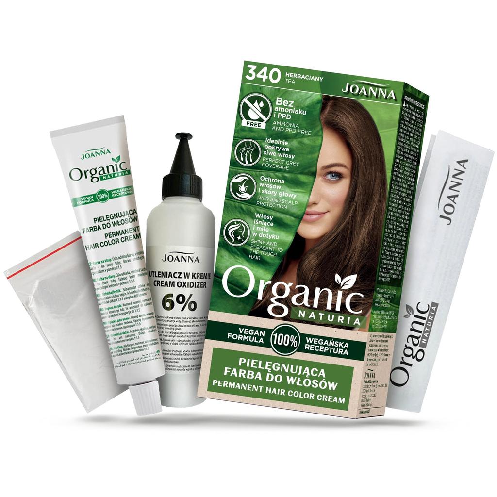 Joanna Naturia Organic Hair Color, 50ml - Green Tea Shade #340