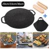 Oil Frying Baking Pan Non-stick Pancake Grill Pan Multi-purpose Induction Cooker Outdoor Barbecue Plate Camping Kitchen Bakeware