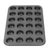 24 Cup Muffin Pan Nonstick Carbon Steel Small Round Pancake Cupcake Baking Tray for Home Kitchen