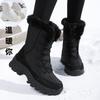 Winter Velvet Thickened Cold-proof Snow Boots Women's Warm Leggings High-top Cotton Shoes Versatile Large Cotton Non-slip Boots