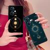 Чехол для мобильного телефона Солнце Луна для OPPO Reno 14 13 12 11 10 9 8 7 6 5 F T Pro 5G Цветной Печатный Чехол Роскошный Красивый Чехол
