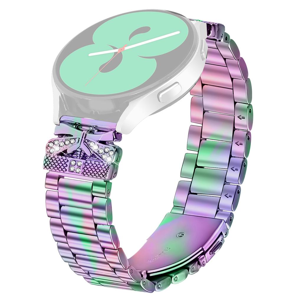 Replacement Strap for Gabb Watch 2 Butterfly Rhinestones Decor Metal Watch Band