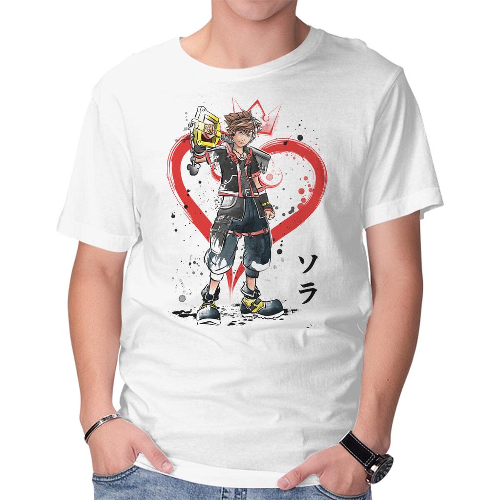 Unisex Crew Neck T-Shirt Wielder Of The Keyblade Graphic Short Sleeve Casual Tee