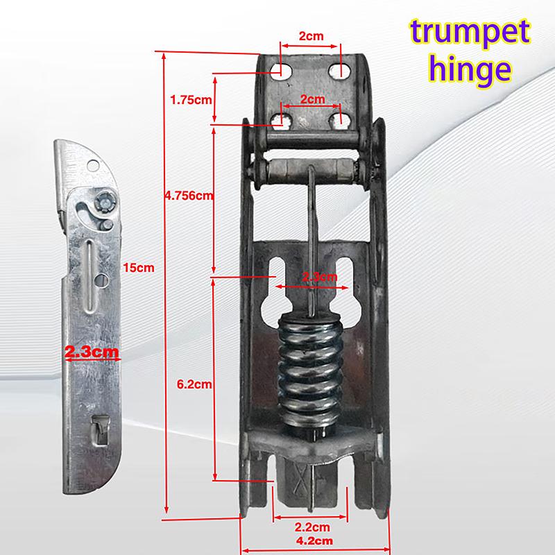 Пружинный шарнир двери морозильника Горизонтальный верхний откидной шарнир Дверца холодильника-морозильника Подвижный шарнир крышки Аксессуары для холодильного оборудования