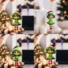 Girl Car Decor Acrylic Keychain With Christmas Hat For Auto Interior Enhancement