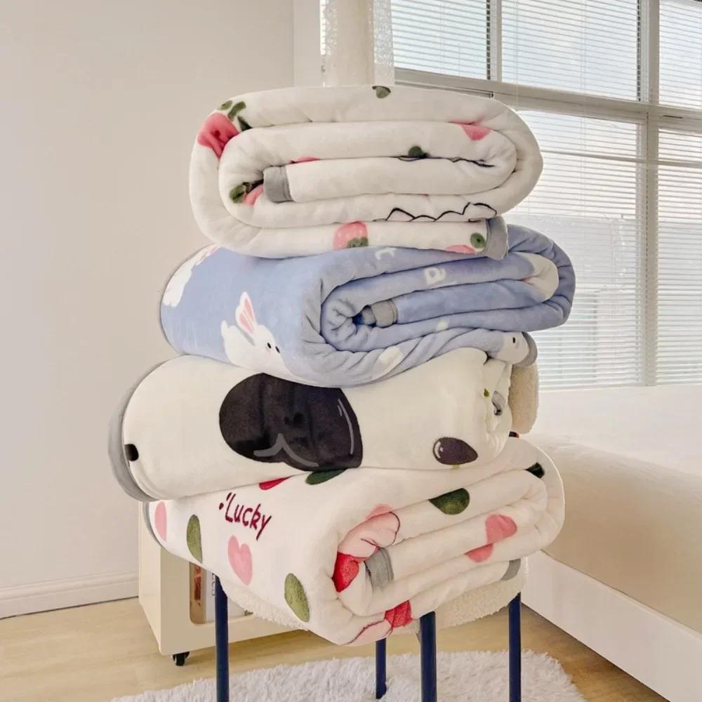 Одеяло из норки фланель с мягким ворсом одеяло для спальни утолщенная фланелевая простыня подарок одеяло с кондиционером