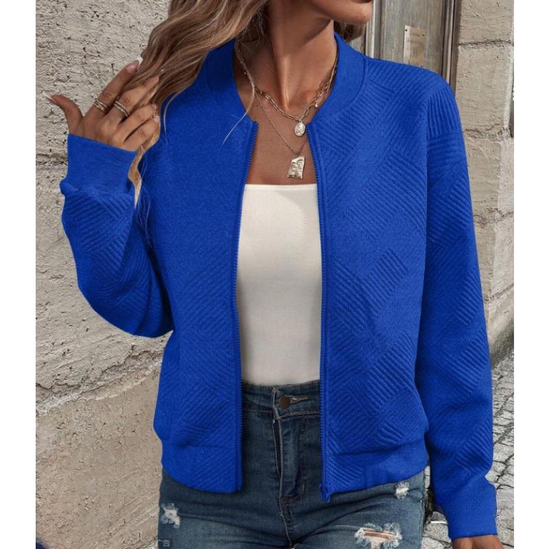 YYFS Женская мода повседневная осень-зима однотонные принты с длинным рукавом куртки и пальто