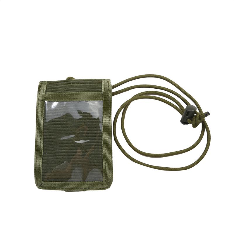 Id Card Holder Army Tactical Multi Functional Portable Id Card Case Patch Neck Lanyard And Credit Card Organizer