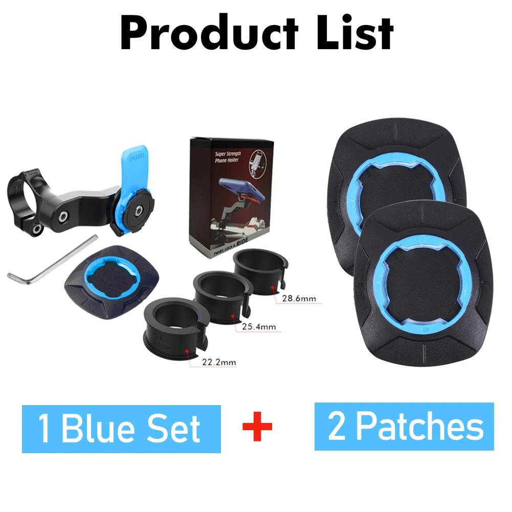 Motorcycle Bike Phone Holder Stand Bicycle Quad Lock Phone Holder Bike Holder 360° Rotatable Navigation Support Security Bracket