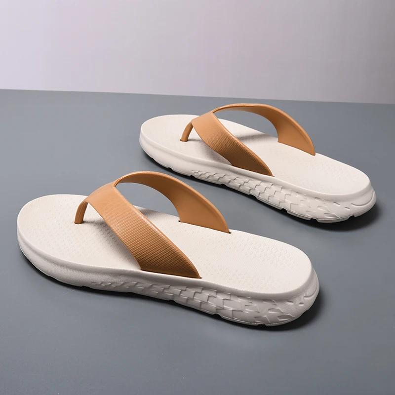 Fashion 2025 New Summer Shoes Men Slippers All-match Beach Slippers Outdoor Anti-slip Mens Flip Flop Sandals Male Casual Sandals