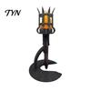 Handheld Torch Light Medieval Wall Lamp, LED Light, Retro Realistic Lamp Flame for Halloween Party Decor, Mardi Gras Indoor Landscaping Ornament