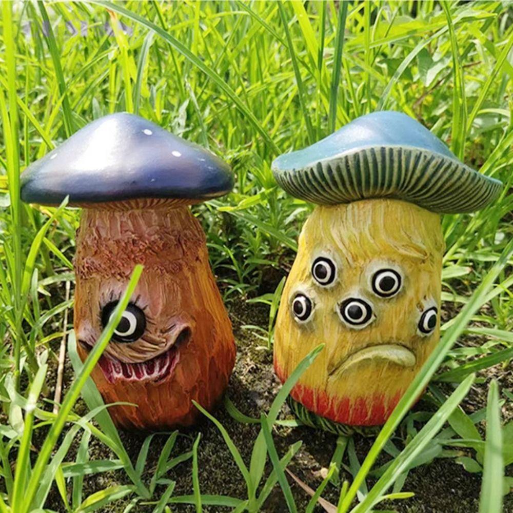 Украшения Статуэтка Гриба Изделия из Смолы Фигурка из Смолы Хэллоуин Скульптура Гриба Украшение Дома