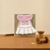 LINE FRIENDS Petit Closet White Pleated One-Piece Doll Dress
