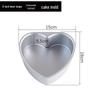 ZISIZ 6-дюймовые разъемные формы для выпечки в форме сердца (2-Pack)