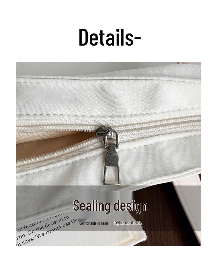 Стильная женская холщовая нейлоновая сумка-тоут подмышку: Универсальная, вместительная сумка на одно плечо