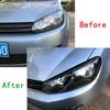 Веко для Volkswagen VW Golf 6 MK6 GTI GTR 2008-2013, передняя фара, крышка для бровей, наклейка на крышку глаза, автомобильные аксессуары