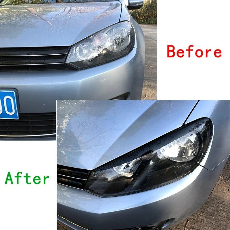 Веко для Volkswagen VW Golf 6 MK6 GTI GTR 2008-2013, передняя фара, крышка для бровей, наклейка на крышку глаза, автомобильные аксессуары